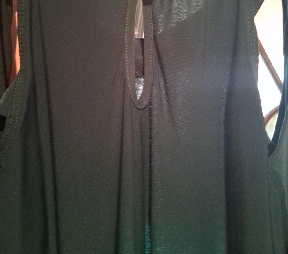Perseption Concept Teal Cold Shoulder Blouse - image 3